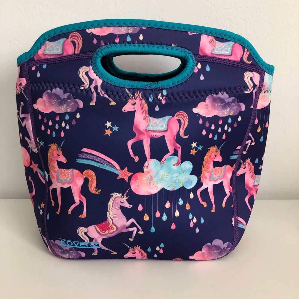 Koverz Neoprene Purple Unicorn Lunchbox
